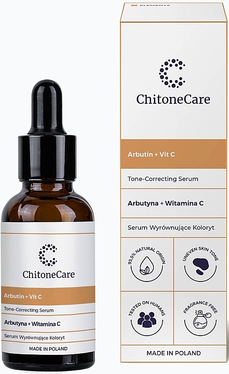 WYPRZEDAŻ Serum wyrównujące koloryt - Chitone Care Elements Tone-Correcting Serum * — Zdjęcie N1