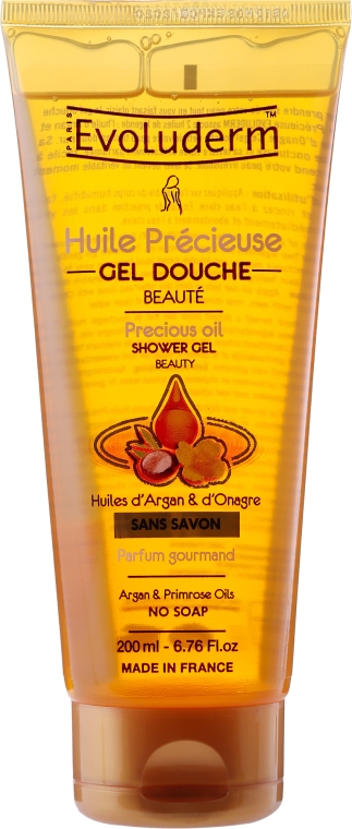 Żel pod prysznic z olejami arganowym i wiesiołkowym - Evoluderm Precious Oil Shower Gel