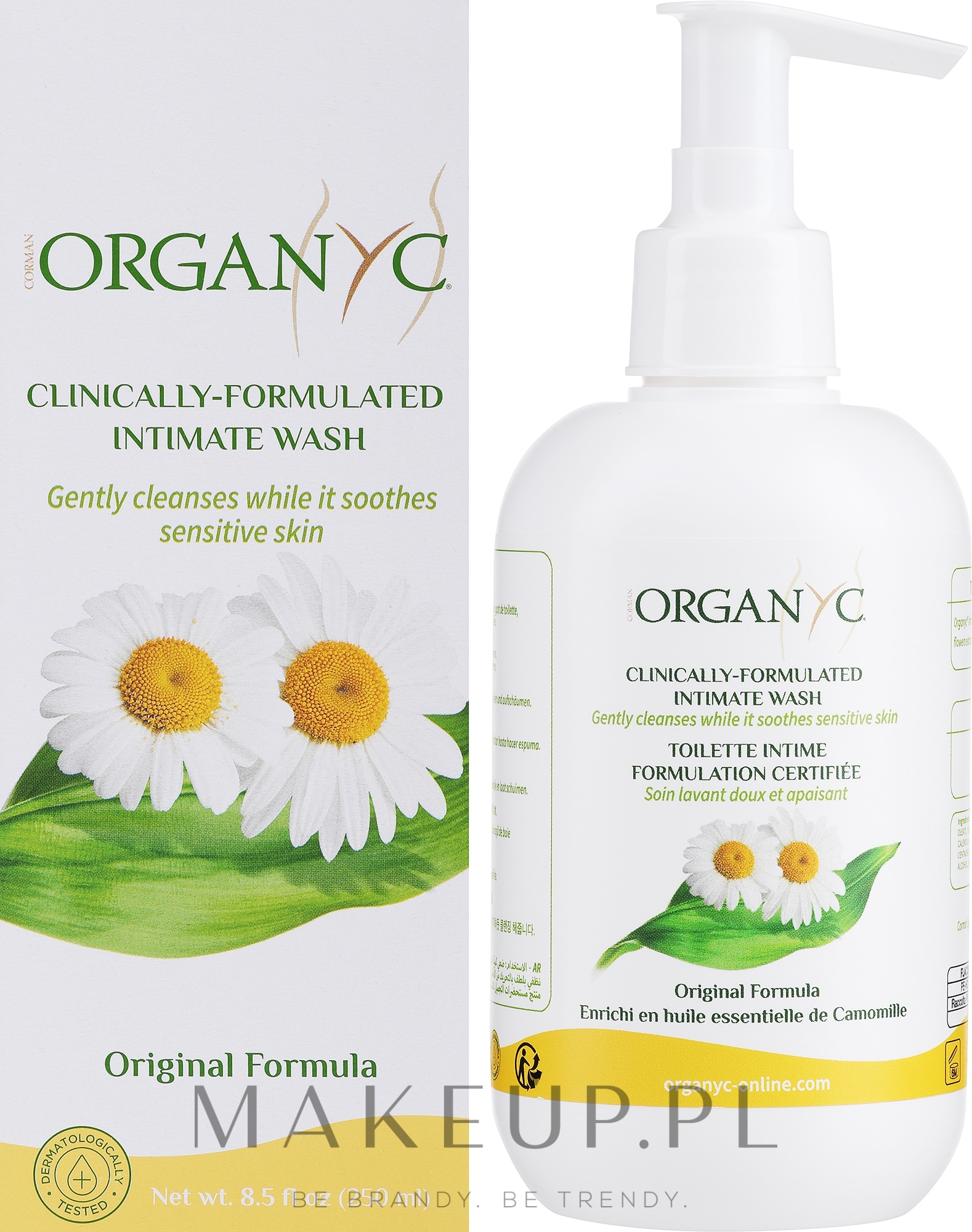 Organiczne mydło w płynie do higieny intymnej z rumiankiem - Corman Organyc Intimate Wash Gel With Camomile — Zdjęcie 250 ml