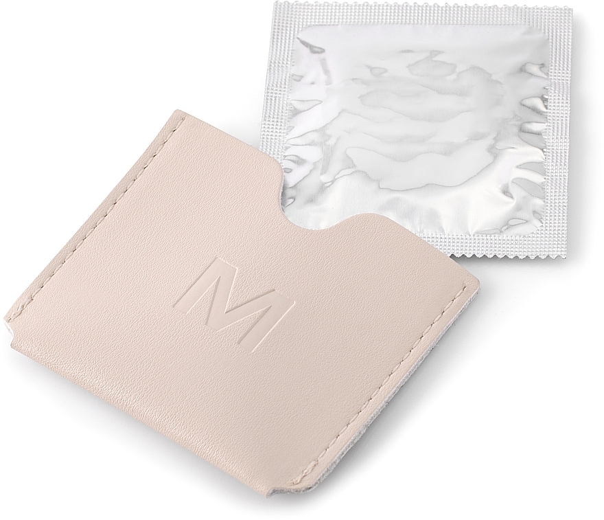Futerał na prezerwatywę, beżowy “Classic” - MAKEUP Condom Holder Pu Leather Beige — Zdjęcie N6
