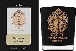 Tiziana Terenzi Foconero Scented Candle Black Glass - Świeca zapachowa — Zdjęcie N2