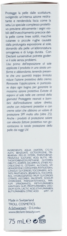 Przeciwzmarszczkowy krem do opalania (SPF 30) - Declare Anti-Wrinkle Sun Protection Cream SPF 30 — Zdjęcie N4