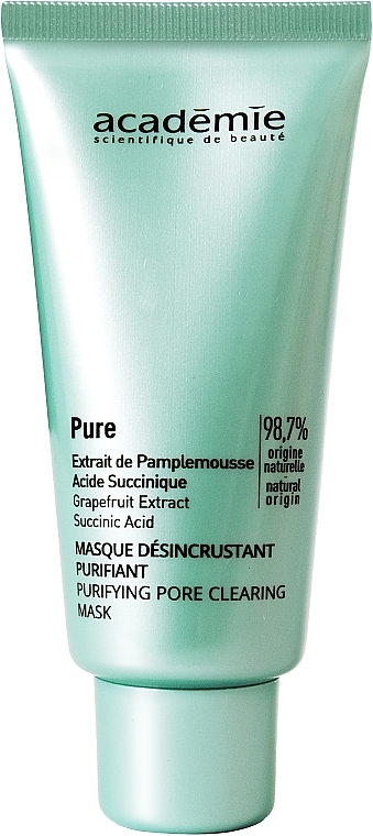 PRZECENA! Maseczka oczyszczająca pory z ekstraktem z grejpfruta - Academie Pure Purifying Pore Clearing Mask * — Zdjęcie N1