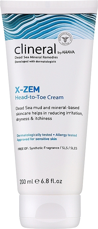 Krem do ciała z masłem shea - Ahava Clineral X-Zem Head-to-Toe Cream — Zdjęcie N1