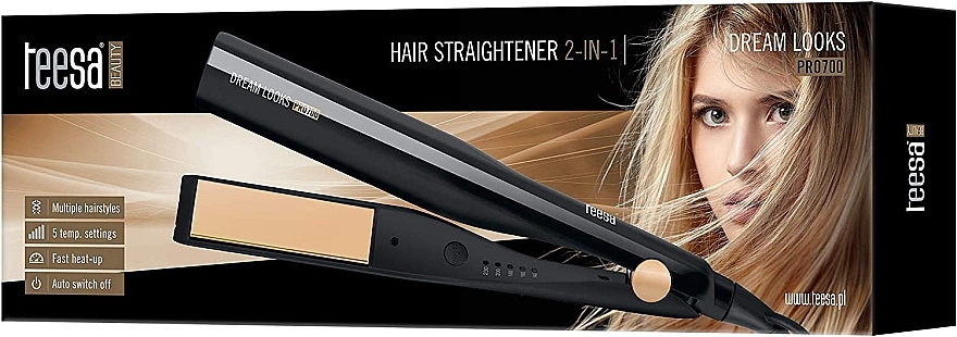 Prostownica do włosów 2w1 - Teesa Hair Straightner 2In1 Dream Looks PRO700 — Zdjęcie N5