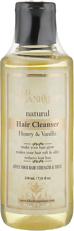 Naturalny ziołowy szampon ajurwedyjski Miód i Wanilia - Khadi Organique Hair Cleanser Honey & Vanilla — Zdjęcie N1