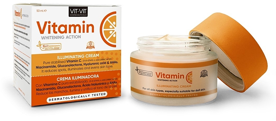 Rozjaśniający krem do cery suchej i wrażliwej - Diet Esthetic Vitamin C Brightening Face Cream — Zdjęcie N1