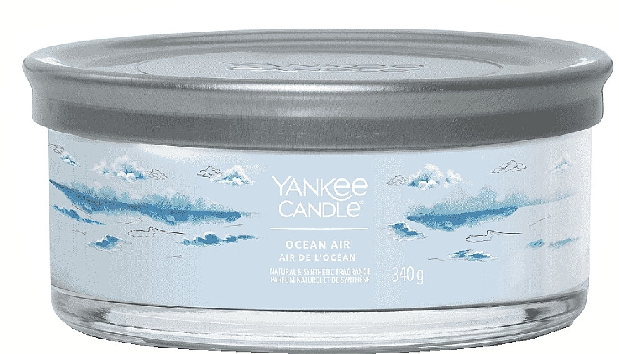 Świeca zapachowa w szkle, Ocean Air, 5 knotów - Yankee Candle Singnature — Zdjęcie N1