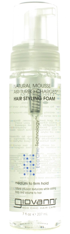 Pianka do włosów, średnio utrwalająca - Giovanni Eco Chic Hair Care "Natural Mousse" — Zdjęcie N1