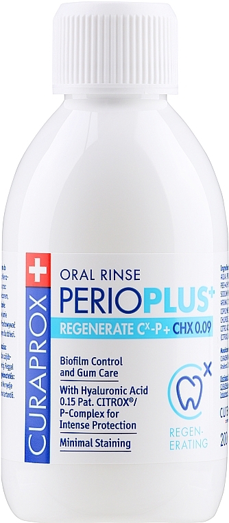 Płyn do płukania jamy ustnej Curasept, 0,09% chloroheksydyny - Curaprox PerioPlus+