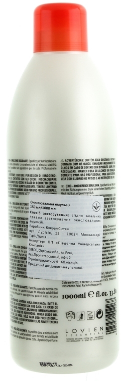 Oksydant 9 % - Lovien Essential Oxydant Emulsion 30 Vol — Zdjęcie N4