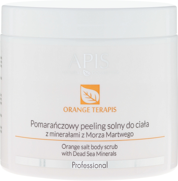 Pomarańczowy peeling solny do ciała z minerałami z Morza Martwego - APIS Professional Orange TerApis
