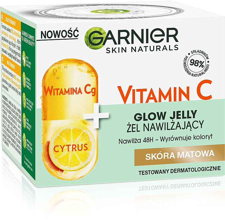 Krem-żel nawilżający do twarzy z witaminą C - Garnier Naturals Vitamin C Moisturizing Gel — Zdjęcie N7