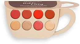 Paleta do twarzy i ust - Makeup Revolution X Nikki Lilly Coffee Cup Cream Face & Lip Palette — Zdjęcie N1