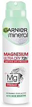 Kup Dezodorant-spray dla kobiet Ultra suchość z magnezem 72H - Garnier Mineral Magnesium Ultra Dry 72h Lasting Dry Protect Deodorant