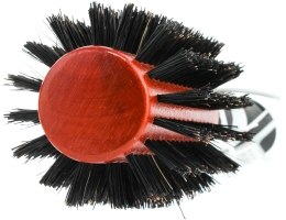 Okrągła szczotka do włosów z gumową rączką, 25 x 7x 6.5 cm - Titania — Zdjęcie N2