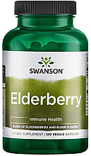 Suplement diety Ekstrakt z czarnego bzu - Swanson Sambucus Nigra Black Elderberry — Zdjęcie N1