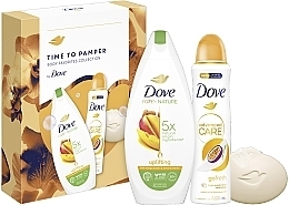 Kup Zestaw - Dove Time To Pamper Body Favorites Collection (sh/gel/225ml + soap/90g + deo/150ml)