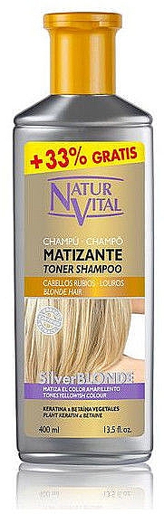 Szampon matujący do włosów blond - Natur Vital Silver Blonde Mattifying Shampoo — Zdjęcie N2