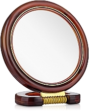 Lusterko okrągłe, 499780, brązowe - Inter-Vion — Zdjęcie N1