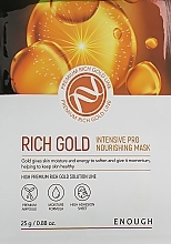 Kup Maseczka tkankowa do twarzy na bazie jonów złota - Enough Rich Gold Intensive Pro Nourishing Mask Pack