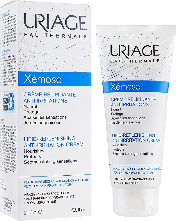 Krem kojąco-łagodzący do skóry podrażnionej - Uriage Xémose Lipid Replenishing Anti-Irritation Cream — Zdjęcie N2