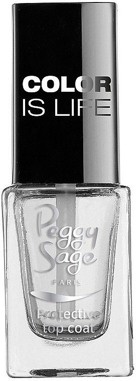 Lakier nawierzchniowy do paznokci - Peggy Sage Color Is Life Protective Top Coat Mini — Zdjęcie N1