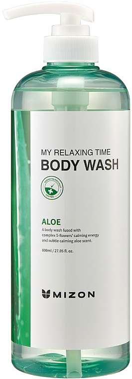 Nawilżający żel pod prysznic Aloes - Mizon My Relaxing Time Body Wash