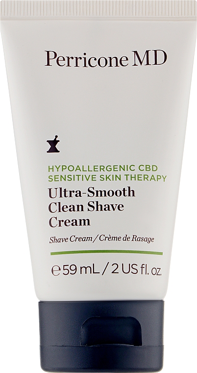 Krem do golenia do skóry wrażliwej - Perricone MD Hypoallergenic CBD Sensitive Skin Therapy Ultra-Smooth Clean Shave Cream — Zdjęcie N1