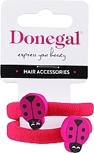 Gumki do włosów, FA-5633, malinowe - Donegal — Zdjęcie N1