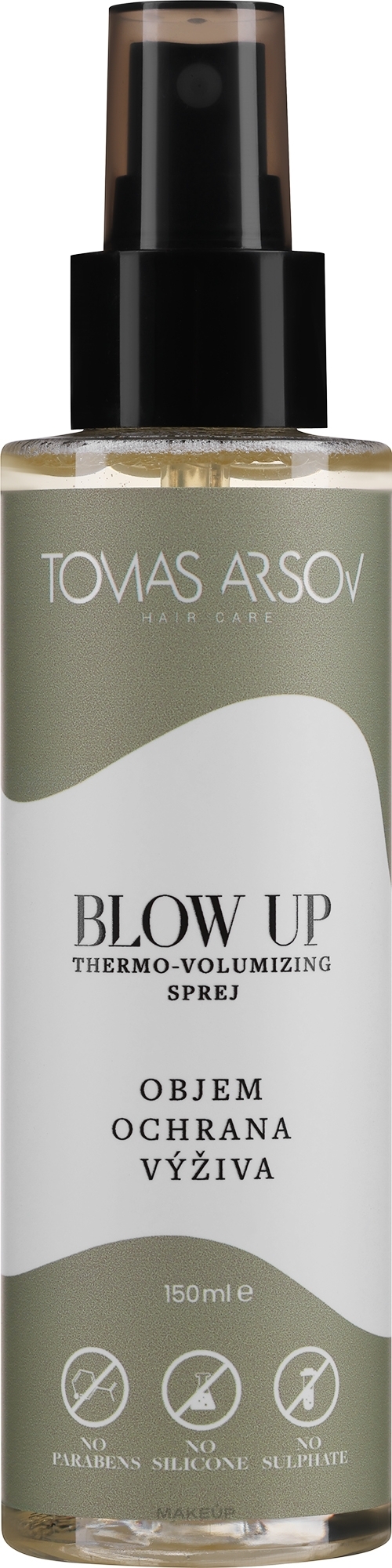 Spray zapewniający objętość i ochronę termiczną włosów - Tomas Arsov Blow Up Thermo Volumizing Spray — Zdjęcie 150 ml