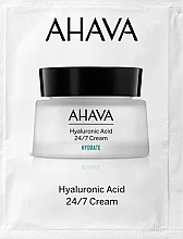 Krem do twarzy z kwasem hialuronowym 24/7 - Ahava Hyaluronic Acid (próbka) — Zdjęcie N1