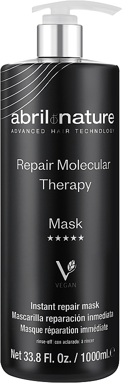 Maska do włosów Terapia molekularna - Abril et Nature Repair Molecular Therapy Mask — Zdjęcie N1