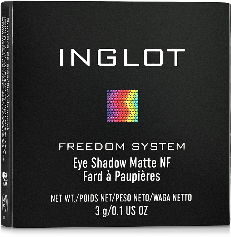 Pojedynczy matowy cień do powiek - Inglot Freedom System Matte Eye Shadow NF — Zdjęcie N1