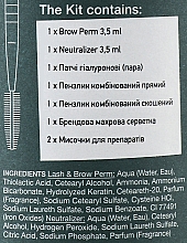 Zestaw do laminacji brwi - RefectoCil Brow Lamination Kit — Zdjęcie N4