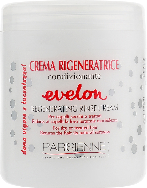 Rewitalizująca maska do włosów suchych - Parisienne Italia Evelon Regenerating Cream — Zdjęcie N3