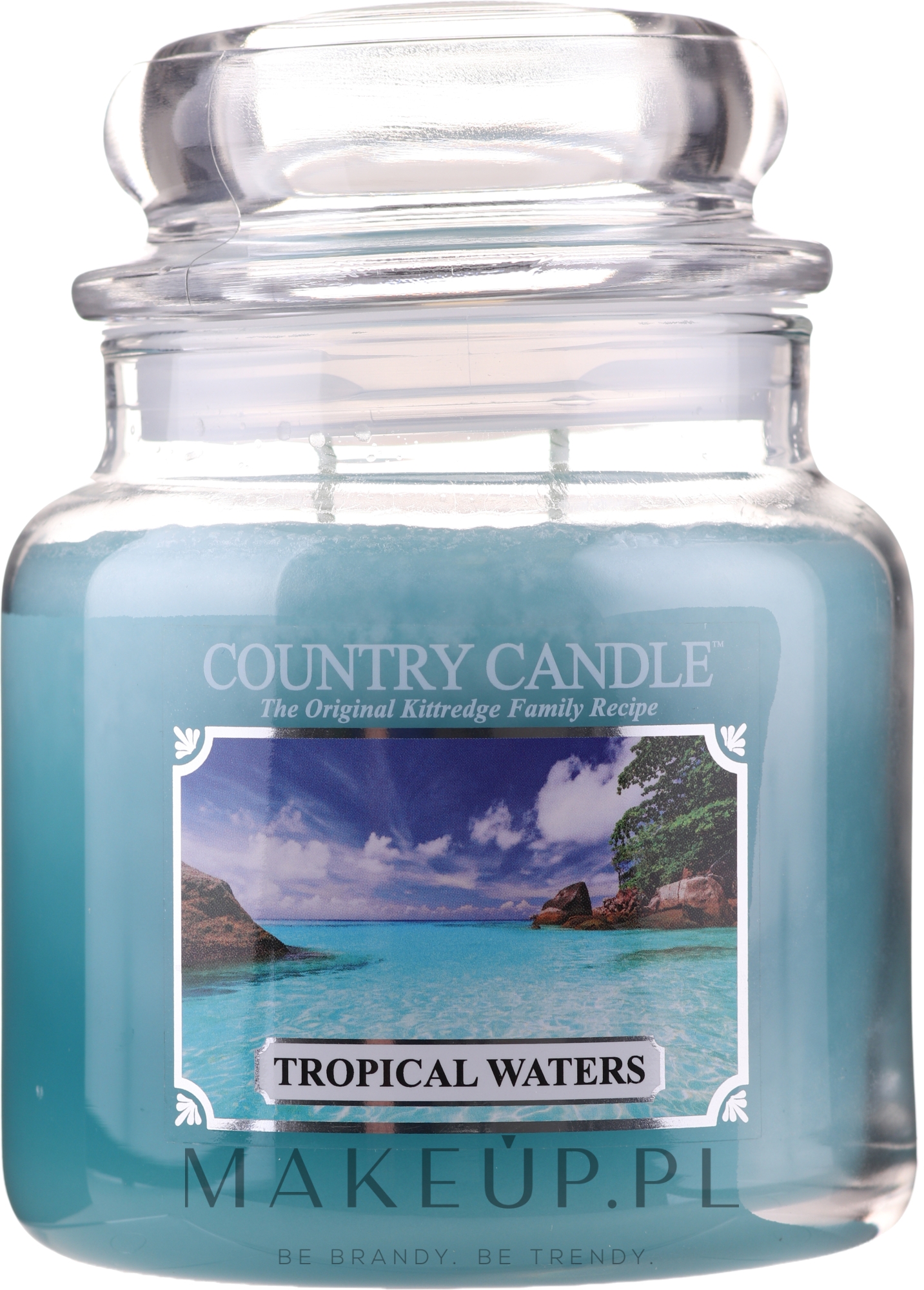 Świeca zapachowa w słoiku - Country Candle Tropical Waters — Zdjęcie 453 g