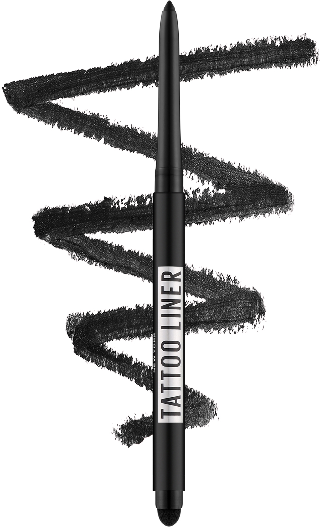 Żelowa kredka do oczu - Maybelline New York Tattoo Studio Kajal Smokey  — Zdjęcie Smokey Black