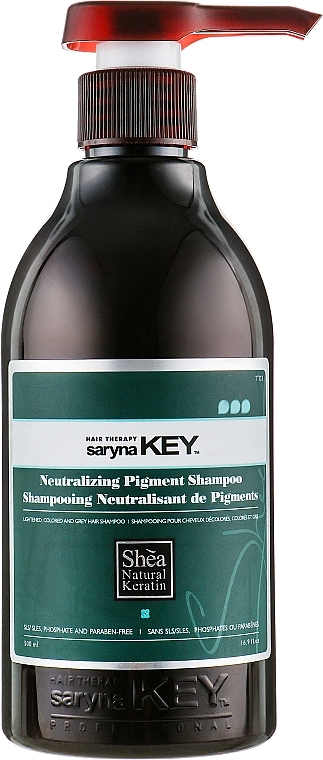 Srebrny szampon neutralizujący pigmenty - Saryna Key Unique Pro Neutralizing Pigment Shampoo — Zdjęcie N1