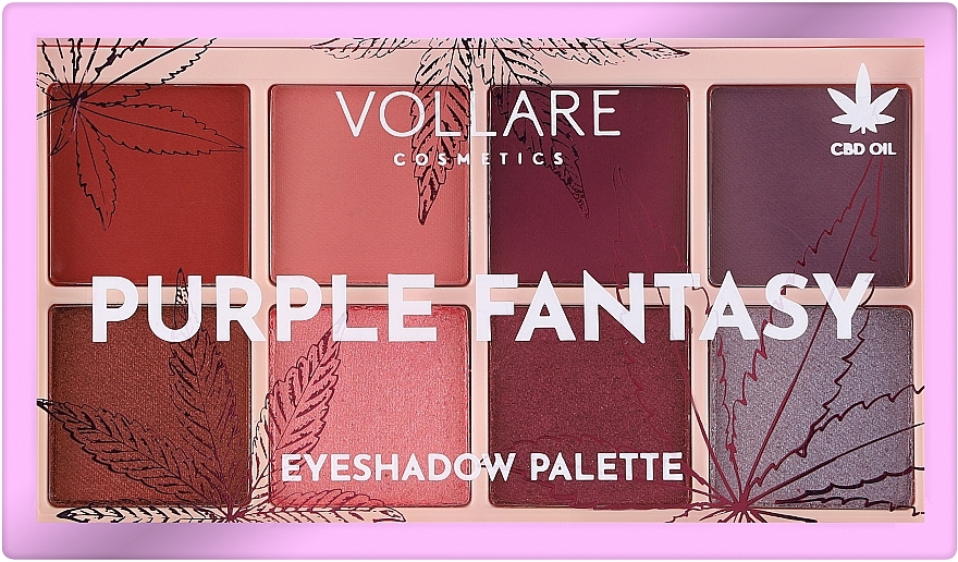 Paletka cieni do powiek - Vollare Purple Fantasy Eyeshadow Palette — Zdjęcie N2