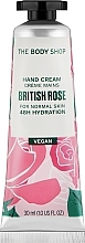 Wegański krem do rąk Brytyjska róża - The Body Shop Hand Cream British Rose Vegan — Zdjęcie N1