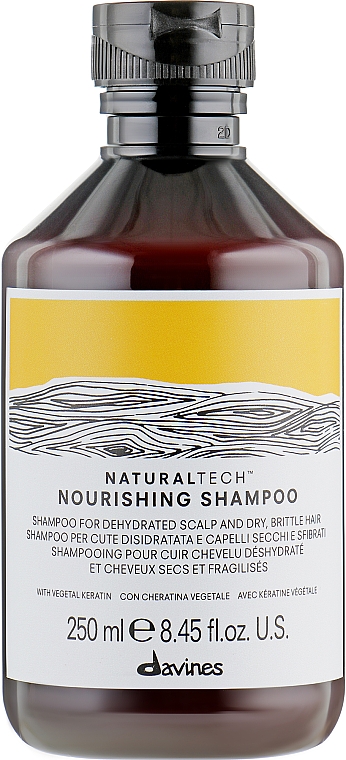 Odżywczy szampon do odwodnionej skóry głowy i suchych łamliwych włosów - Davines Nourishing Shampoo — Zdjęcie N3