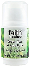 Kup Dezodorant w kulce Zielona herbata i aloes - Faith In Nature Green Tea & Aloe Vera Natural Deodorant