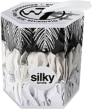 Zestaw gumek do włosów, 3 sztuki - W7 Cosmetics Silky Knots Diamante Silver — Zdjęcie N1