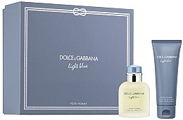 Dolce & Gabbana Light Blue Pour Homme Set - Zestaw (edt/75ml + ash/balm/75ml) — Zdjęcie N1