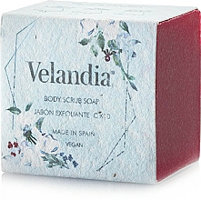 Mydło złuszczające do twarzy i ciała, czerwone - Velandia Body Scrub Soap — Zdjęcie N1