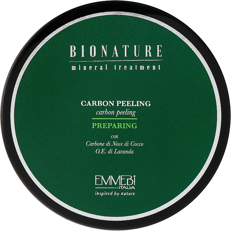 Peeling do skóry głowy z olejkiem lawendowym - Emmebi Italia BioNatural Mineral Treatment Carbon Peel — Zdjęcie N1