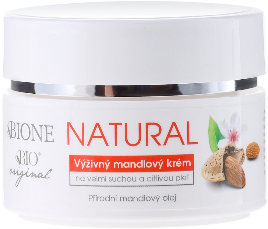 Odżywczy krem do twarzy z olejem ze słodkich migdałów - Bione Cosmetics Bio Original Natural Nourishing Almond Cream — Zdjęcie N2