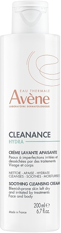 Kojący krem oczyszczający do twarzy - Avène Cleanance Hydra Soothing Cleansing Cream — Zdjęcie N1