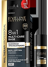 Kup Baza + odżywka pod lakier hybrydowy - Eveline Cosmetics Nail Therapy Professional 8 in 1 Multi-Care Base 